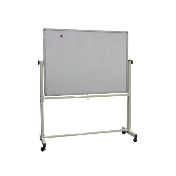 Magnetic Whiteboard, (90x150cm),  with Wheels, White