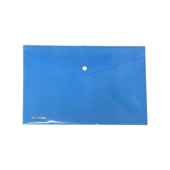 ملف عرض التقارير، سمبا، حافظة اوراق بطقطق، A4، ازرق، 10 حبة/ علبة