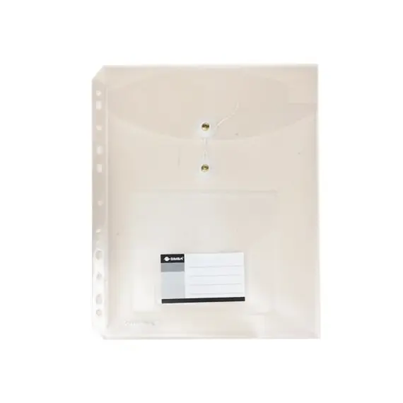 Documents Covers, SIMBA, Documents Bags with Rope and CD Cover, A4, Transparent, 12 PC/Pack