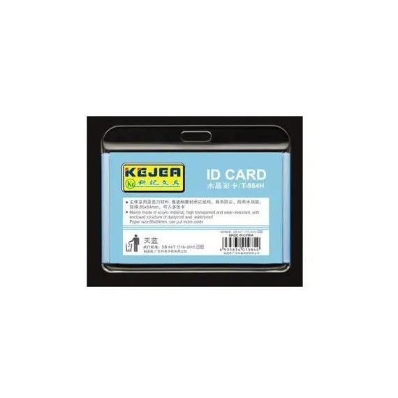 Premium Crystal Card T-984 H Badges & Holders by KEJEA - Perfect Fit for 85x54mm Cards