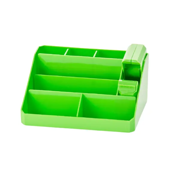 Executive Desk Organizer with Adhesive Tape Metro Green