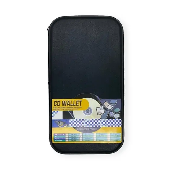 الكمبيوتر وملحقاته ،حافظة او شنطة سحاب سي دي ، اسود