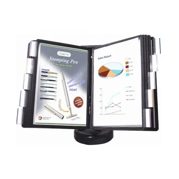 ​ادوات تنظيم المكتب، بانديرماكس، قاعدة عرض جيوب طويل شفاف ، A4، اسود