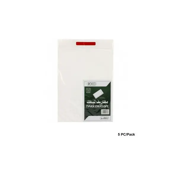 Envelope, ROCO, Security Envelope, Tyvek/Tear-resistant Material, 15" x 10" (381 X 254 mm),White, 5 PC/Pack