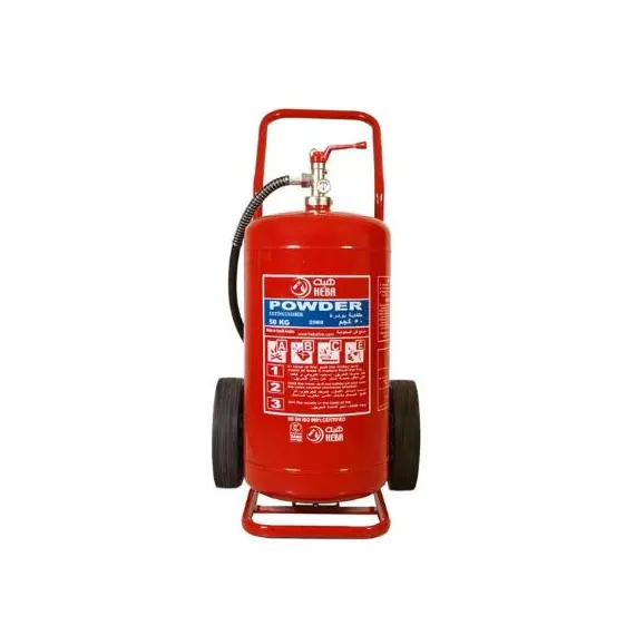 Fire Extinguishers, HEBA, ABC Dry Chemical, Trolley Type, 50 KG