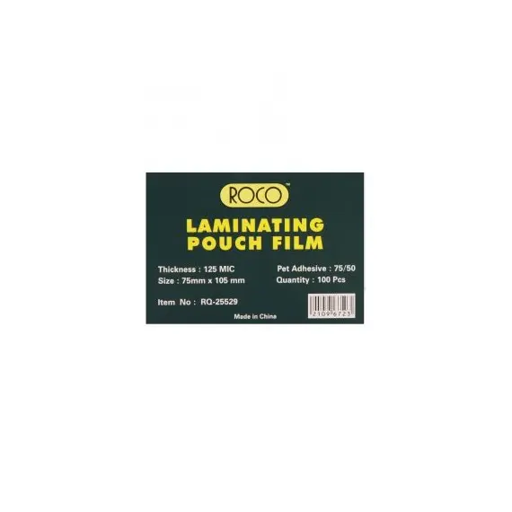 Liminater, ROCO, Thermal Laminating Films, 125 Micron,A7,Clear, 100 PC/Pack