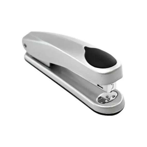 Stapler, ROCO, Pollex 5758, Silver, 20 Sheets, Durable Metal Stapler for Office Desk Accessories or Home Office Supplies