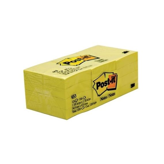 Sticky Note 3M Post-it 653 size: (35x48mm) 12 PC/Pack Sticky Note 3M Post-it 653 size: (35x48mm) 12 PC/Pack