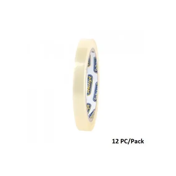 شطرطون، شطرطون بلاستيك، 12مم* 66 متر، شفاف