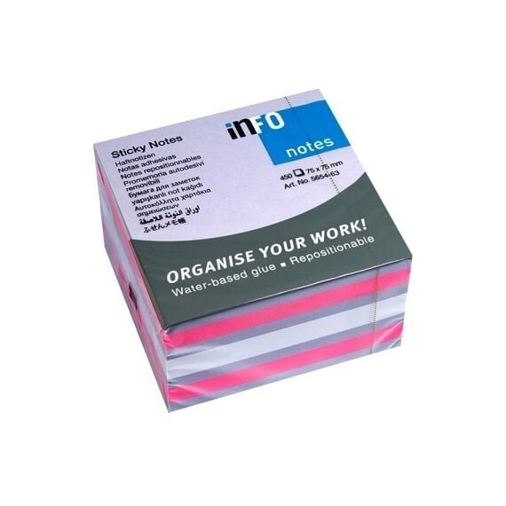 Sticky Note INFO size: (75x75mm) 450 Sheets Sticky Note INFO size: (75x75mm) 450 Sheets