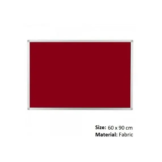 Boards, Bulletin Board, (60x90 cm), FABRIC, Wall mounted, Red