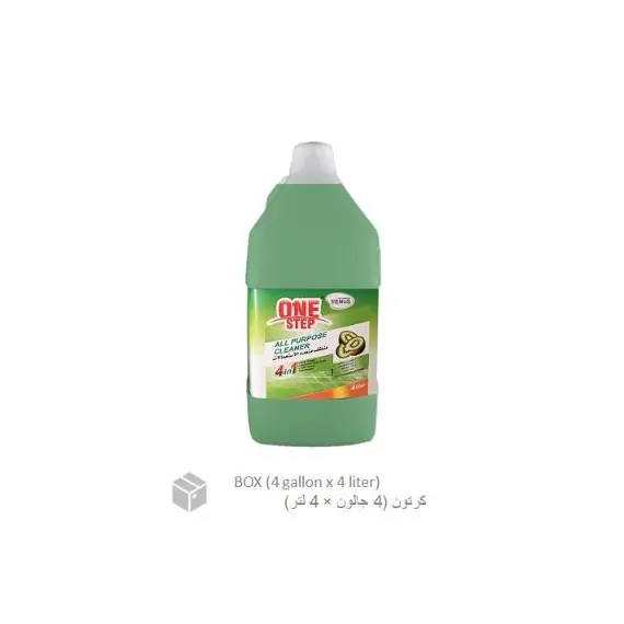 Cleaner, All Purpose Liquid Cleaner 4 in 1 for Floors, Kiwi Perfume (4 gallon x 4 liter) BOX