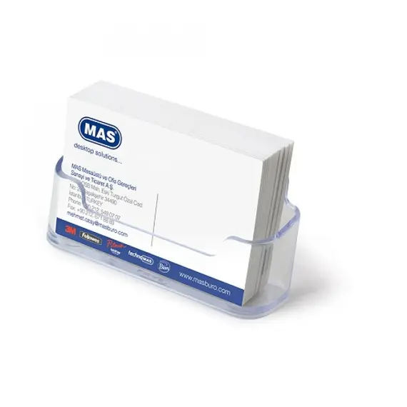 Desk Organizer, MAS, Business Card Holder, Plastic, Transparent