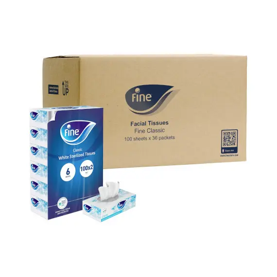 Facial Tissues FINE 100 tissues x 36 boxes