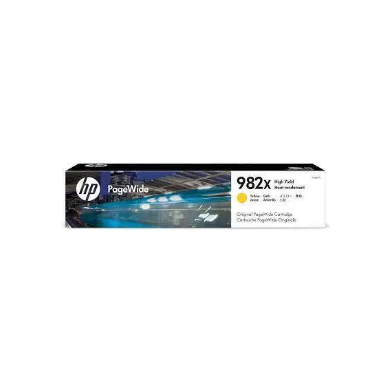 خرطوشة HP 982X اصفر اصلي عالي الانتاجية PageWide (T0B29A)