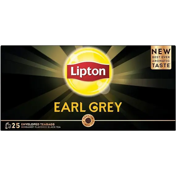 ليبتون شاي إيرل جراي - 25 ظرف شاي × 24