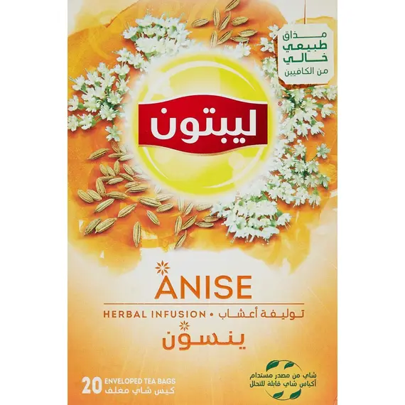 Lipton Herbal Infusion Tea Anise, 20 Teabags X16
