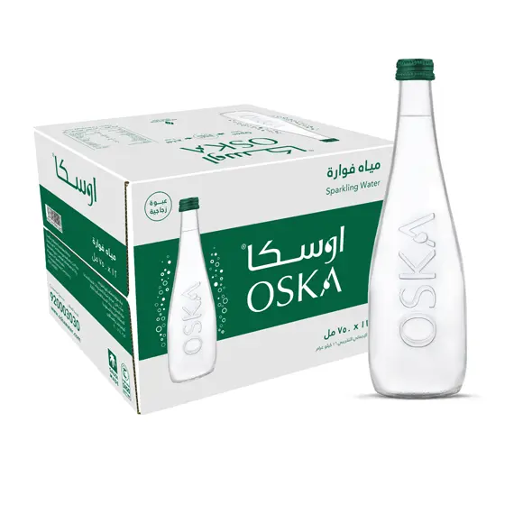 OSKA Sparkling Water 750ml Glass (1 Carton x 12 Bottles)