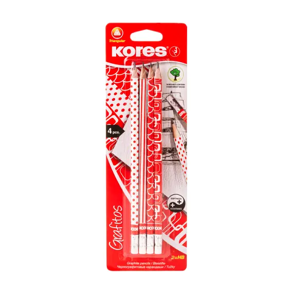 Pencil, KORES, Graphite Pencils, HP,  24 Pack/Box