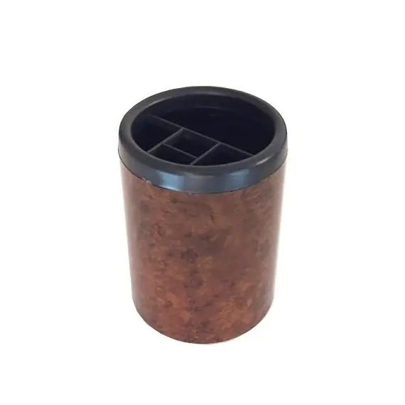 حامل اقلام بلاستيك دائري