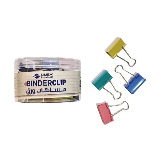 علبة مساكة ورق معدن ملون 32 ملم 24 حبة