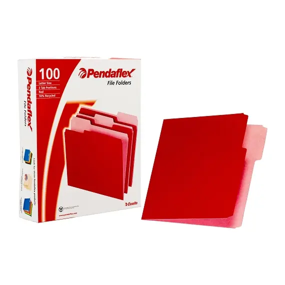Manila File Folder PENDAFLEX Letter Size Red