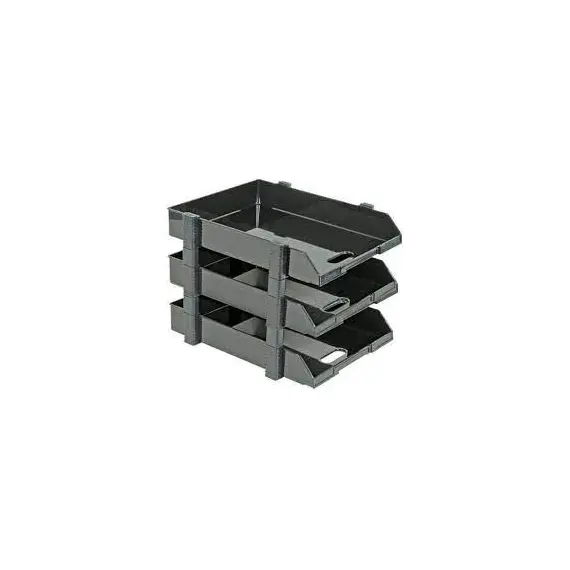 Flexible Stackers 3 Tier Tray  Black Color