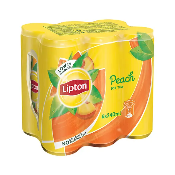 شاي مثلج بنكهة الخوخ 240 مل (6 علب)