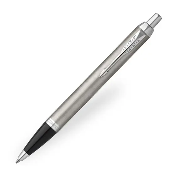 PARKER IM Ballpoint Pen Stainless Steel Chrome Trim