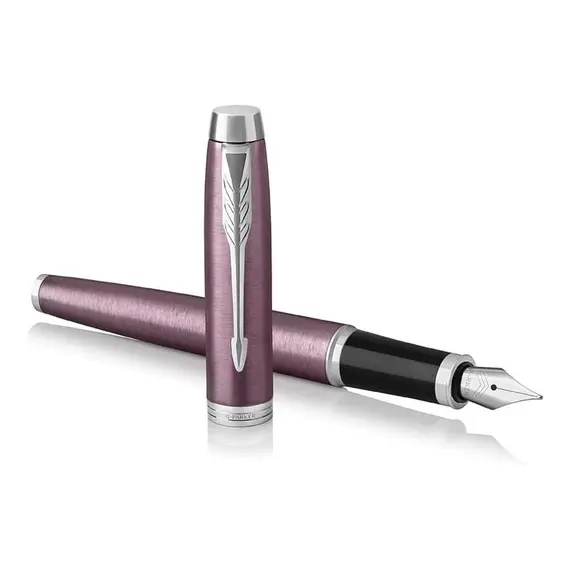 PARKER IM Medium Fountain Pen Light Purple Chrome Trim