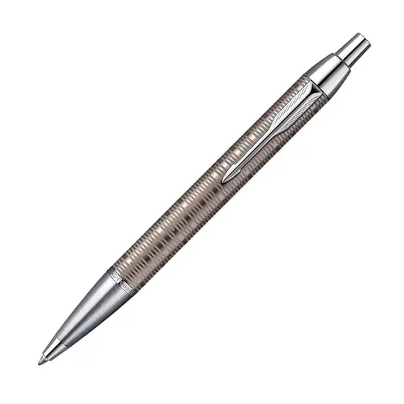 PARKER IM Premium Medium Ballpoint Pen Brown Shadow Chrome Trim