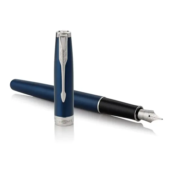PARKER Sonnet Medium Fountain Pen Blue Lacquer Palladium Trim