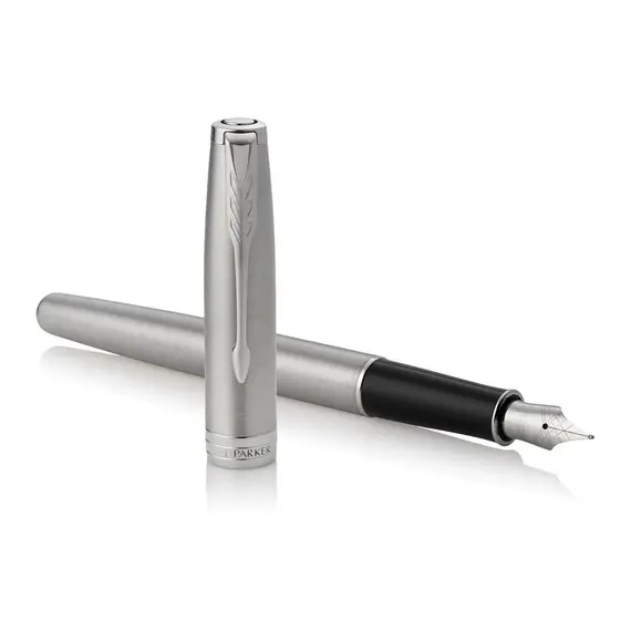 PARKER Sonnet Medium Fountain Pen Stainless Steel Palladium Trim