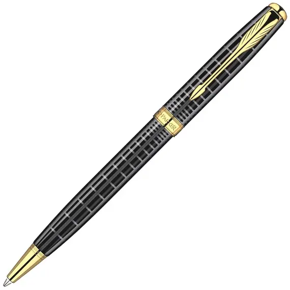 PARKER Sonnet Premium Ballpoint Pen Black Gold Trim