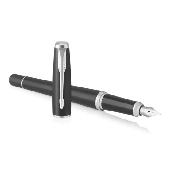 PARKER Urban Medium Fountain Pen Muted Black Chrome Trim