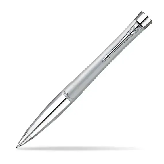 PARKER Urban Premium Ballpoint Pen Fashion Silver Lacquer Chrome Trim