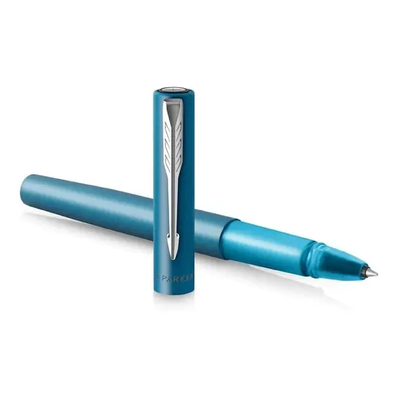 PARKER Vector XL Rollerball Pen Blue Chrome Trim