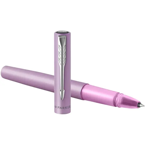 باركر قلم فيكتور اكس إل ارجواني بحواف كروم رولربول