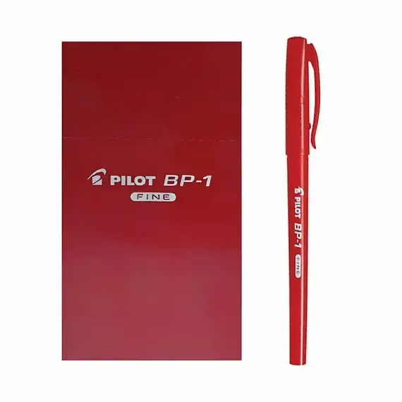 PILOT BP-1 B.Point Pen 0.7mm Red (50 pcs/box)