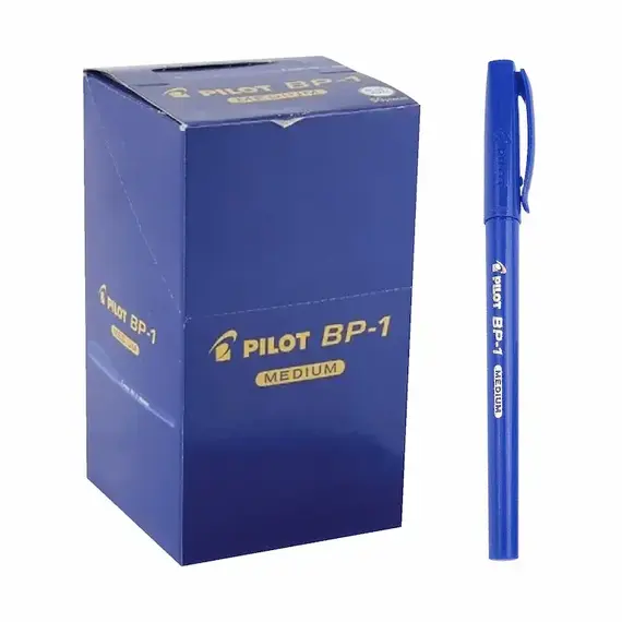 بايلوت قلم بي بي 1 جاف 1مم ازرق (50 حبة/علبة)