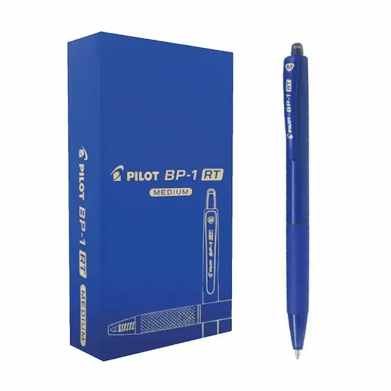 PILOT BP-1 RT B.Point Clicker Pen 1mm Blue (12 pcs/box)