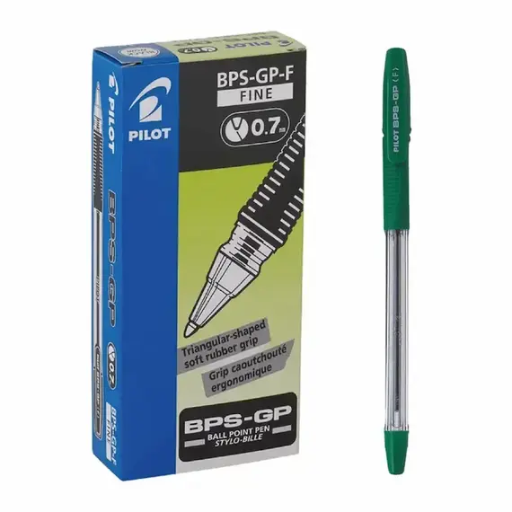 PILOT BPS-GP B.Point Pen 0.7mm Green (12 pcs/box)