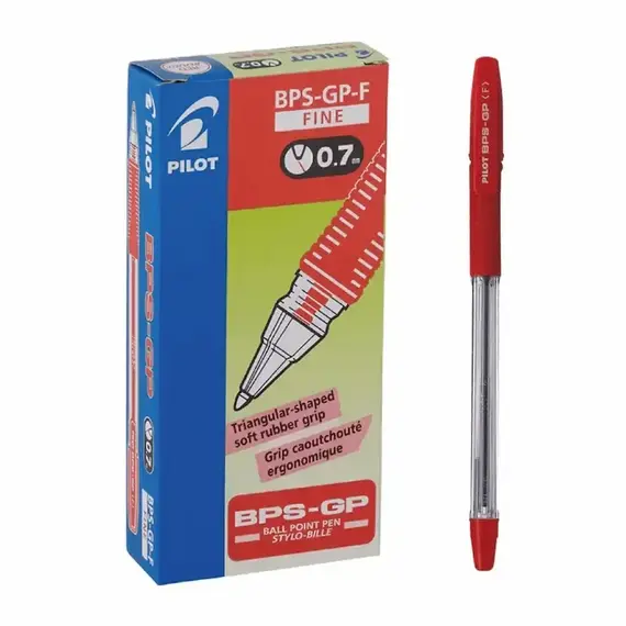 PILOT BPS-GP B.Point Pen 0.7mm Red (12 pcs/box)