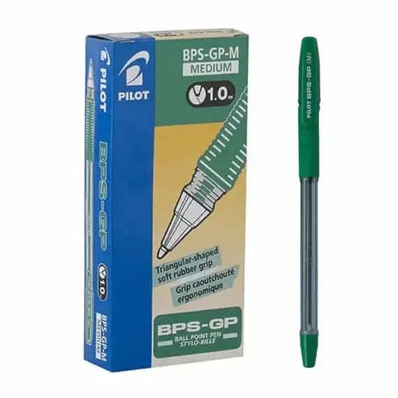 PILOT BPS-GP B.Point Pen 1mm Green (12 pcs/box)