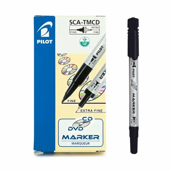 PILOT CD/DVD Marker Black (12 pcs/box)