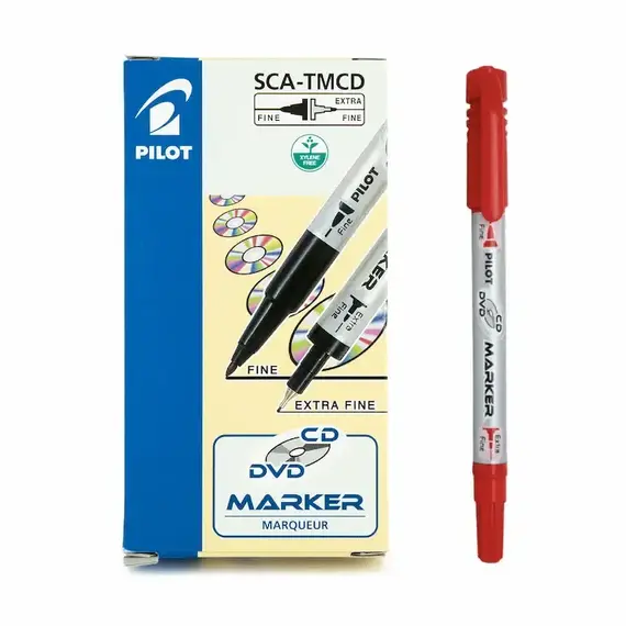 PILOT CD/DVD Marker Red (12 pcs/box)