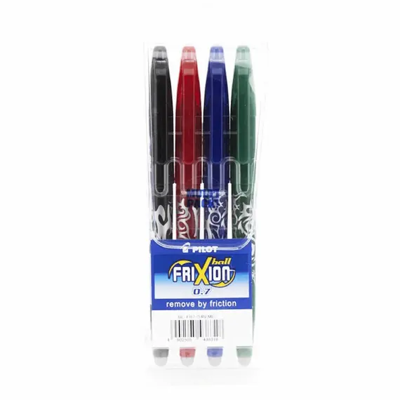 PILOT Frixion Erasable 0.7mm Pen (4 pcs/set)