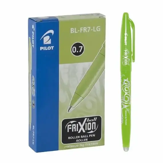 PILOT Frixion Pen Erasable 0.7mm Light Green (12 pcs/box)