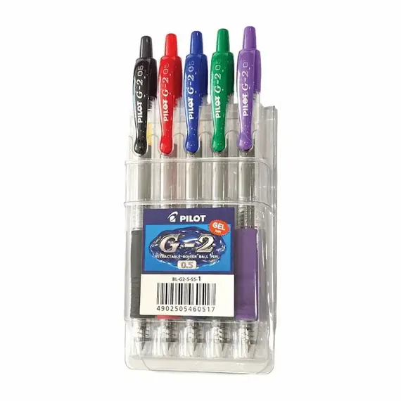 PILOT G-2 Gel Ink Pen 0.5mm (5 pcs/set)