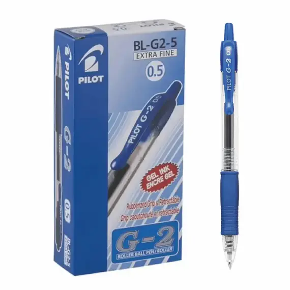 PILOT G-2 Gel Ink Pen 0.5mm Blue (12 pcs/box)